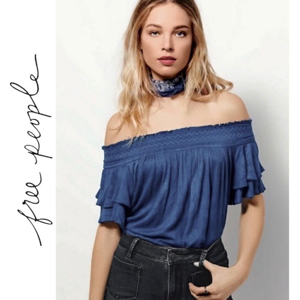 EUC Free People Santorini Off-the-Shoulder Top